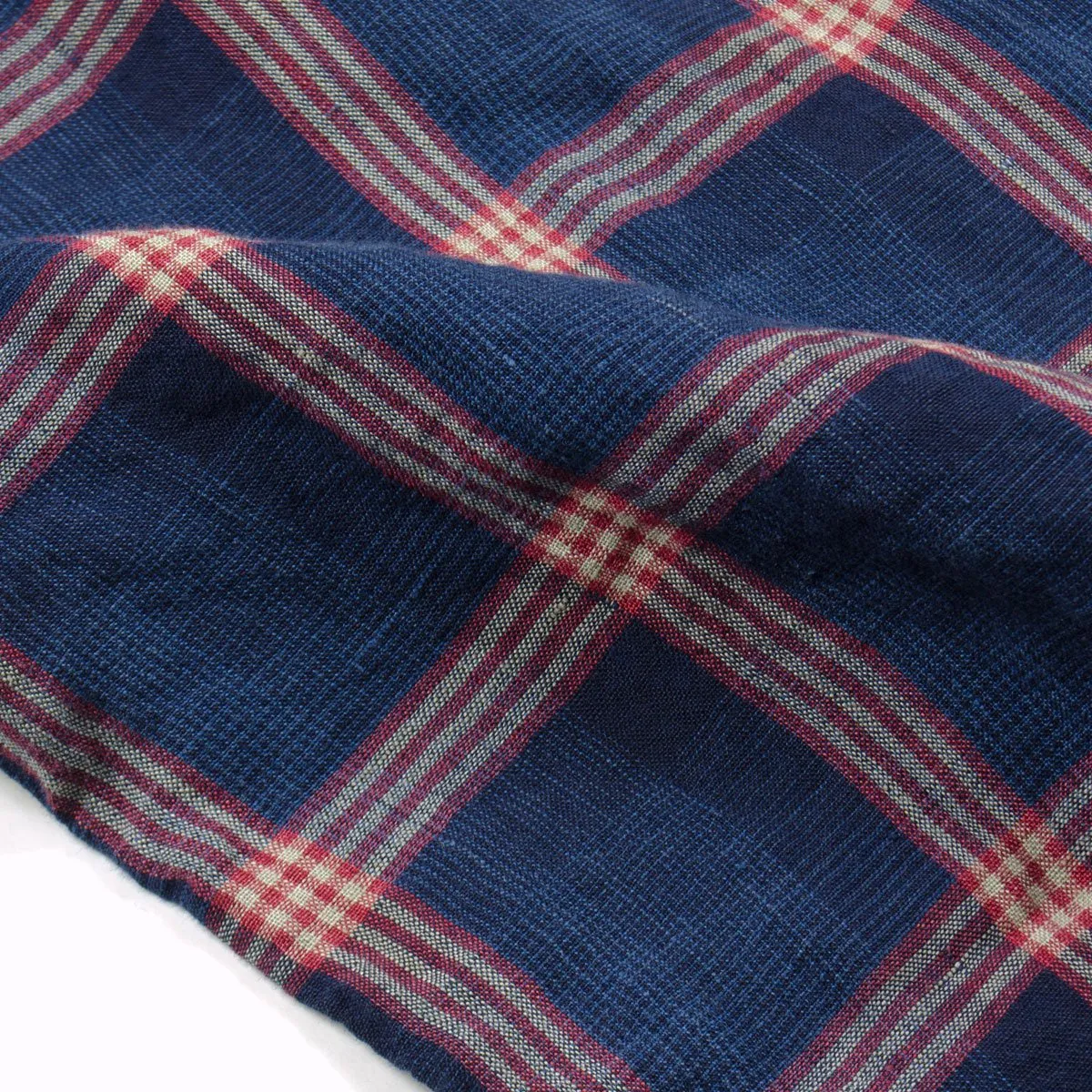 Schnayderman's - Leisure Linen Check One - Blue & Red