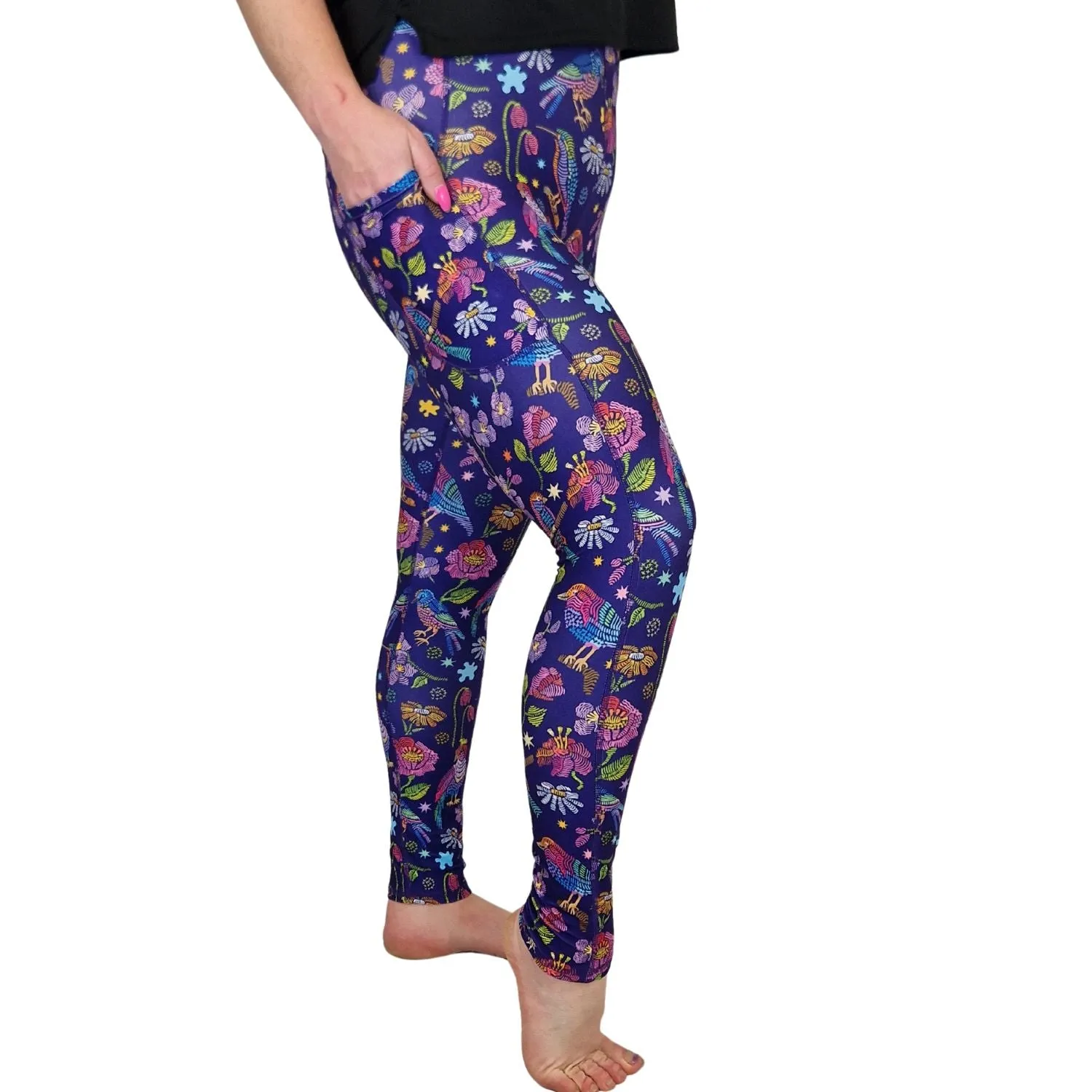 SCULPT Yoga Leggings- Birds Of Paradise