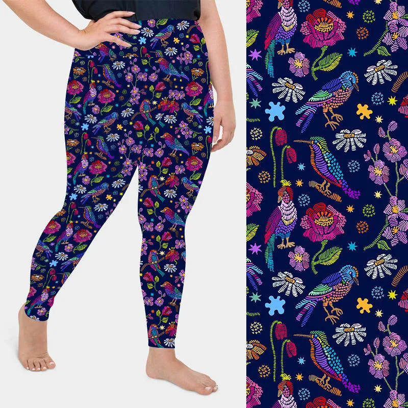 SCULPT Yoga Leggings- Birds Of Paradise