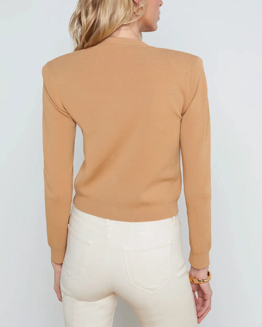 Soft Camel Toulouse Crop Cardigan