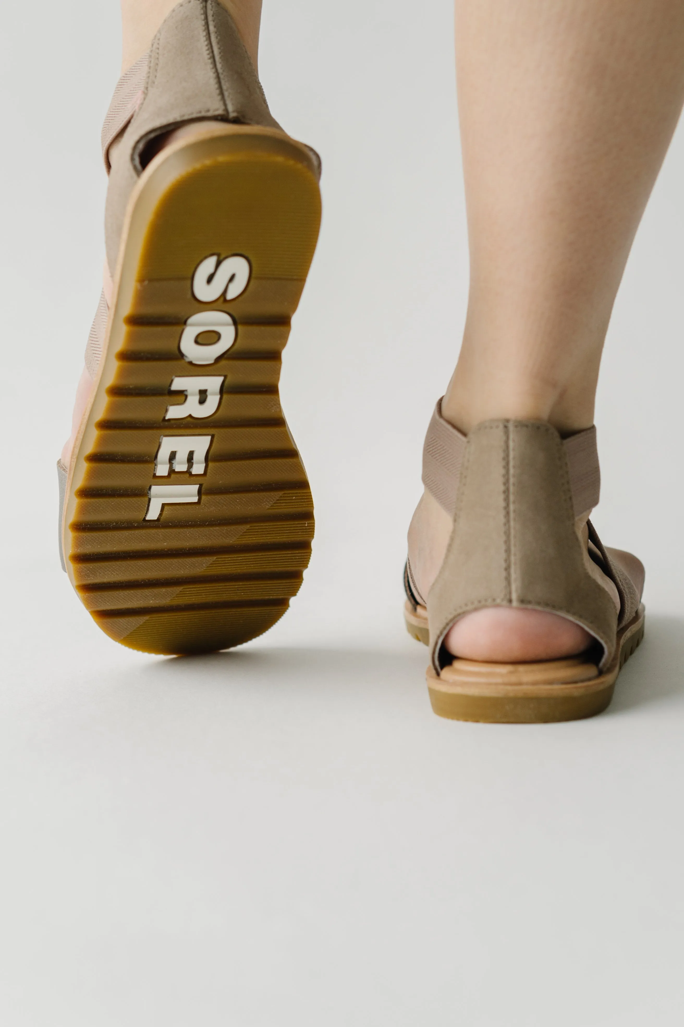 SOREL: Ella II Sandal in Ash Brown