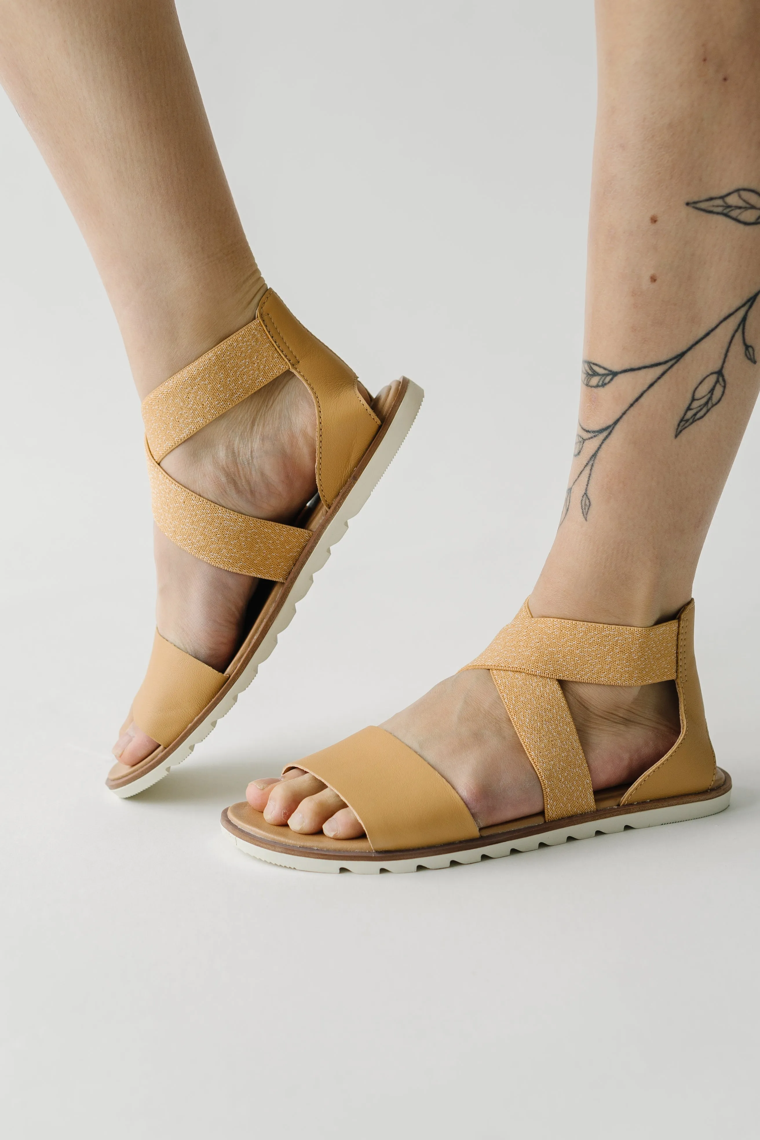 SOREL: Ella II Sandal in Honest Beige + Chalk