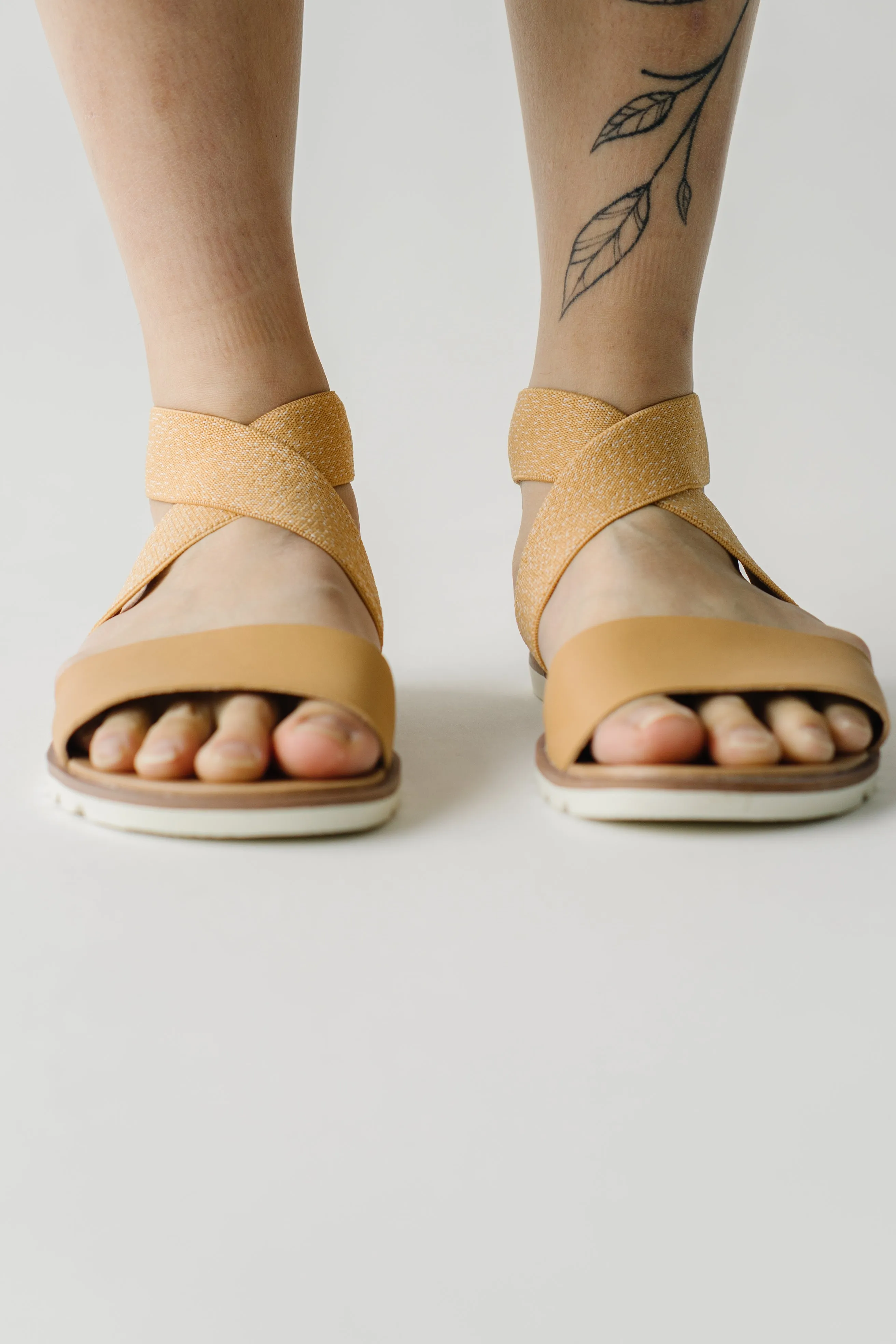 SOREL: Ella II Sandal in Honest Beige + Chalk