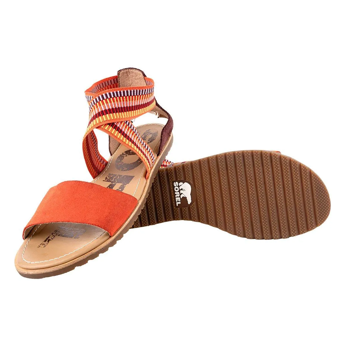 Sorel Ella Zing Criss Cross Strap Sandals