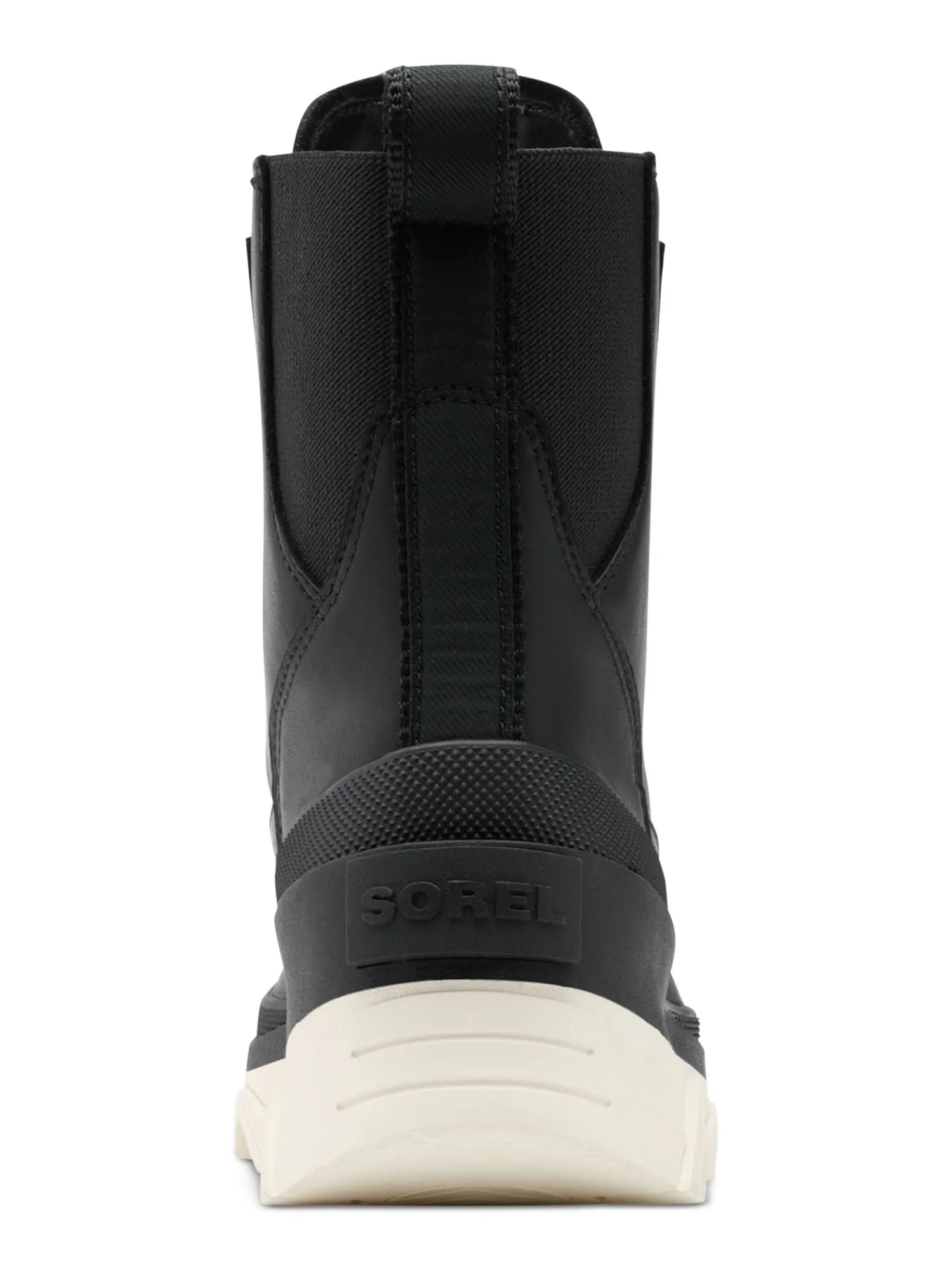 SOREL Womens Black Mixed Media 1-1/2 Platform Waterproof Cushioned Pull-Tab Arch Support Goring Removable Insole Slip Resistant 