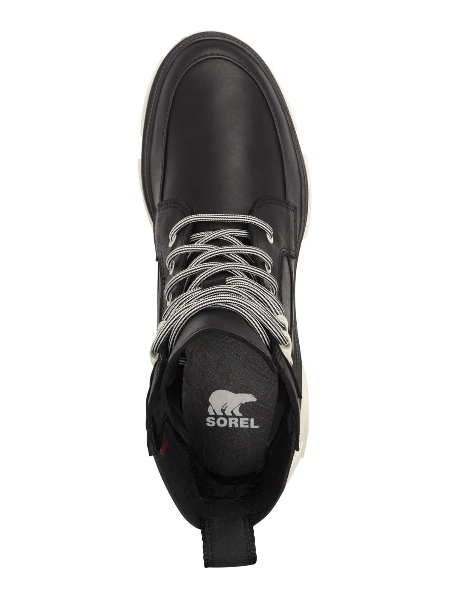 SOREL Womens Black Mixed Media 1-1/2 Platform Waterproof Cushioned Pull-Tab Arch Support Goring Removable Insole Slip Resistant 