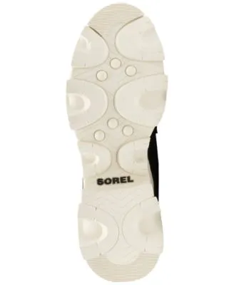 SOREL Womens Black Mixed Media 1-1/2 Platform Waterproof Cushioned Pull-Tab Arch Support Goring Removable Insole Slip Resistant 