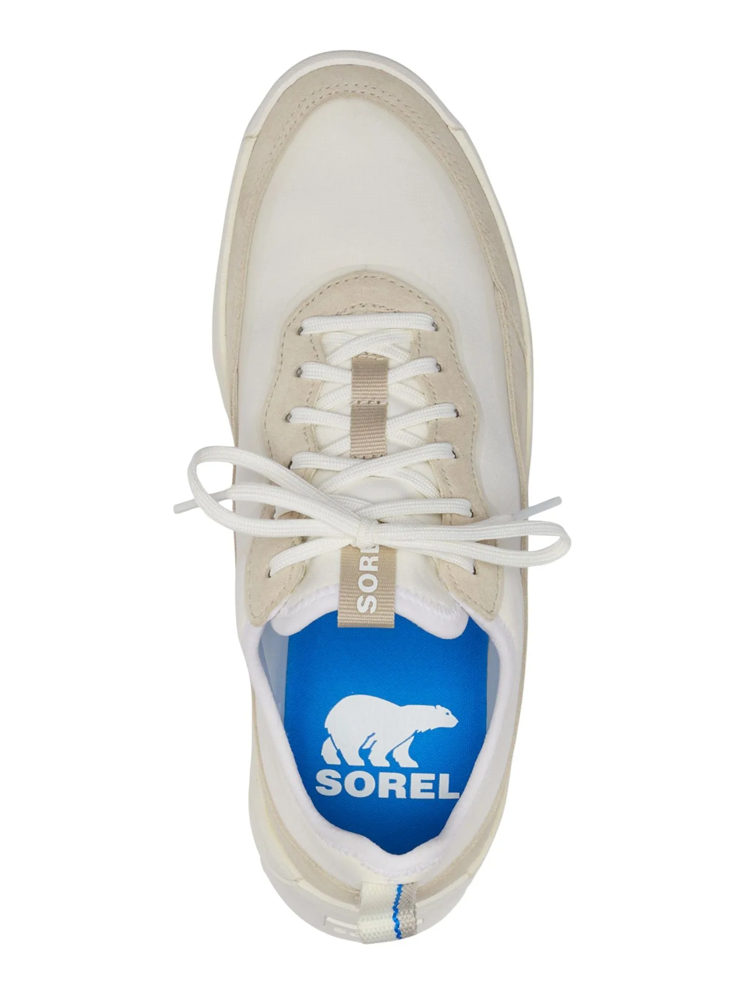 SOREL Womens White Mixed Media Padded Ona 503 Round Toe Platform Lace-Up Sneakers Shoes