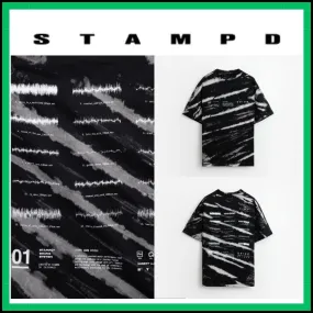 Stampd' LA  |Crew Neck Pullovers Unisex Street Style Short Sleeves Logo