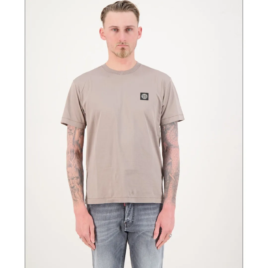 STONE ISLAND  |Crew Neck Pullovers Street Style Plain Cotton Short Sleeves