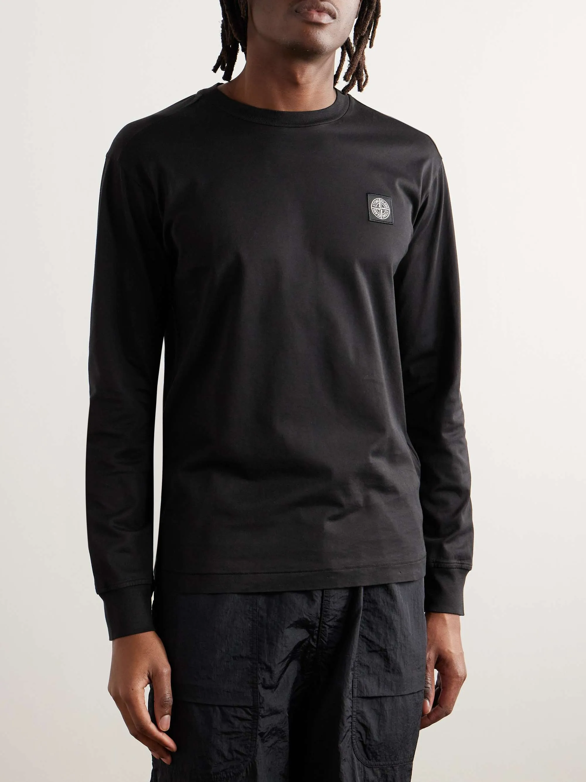 STONE ISLAND  |Unisex Street Style Long Sleeves Plain Cotton