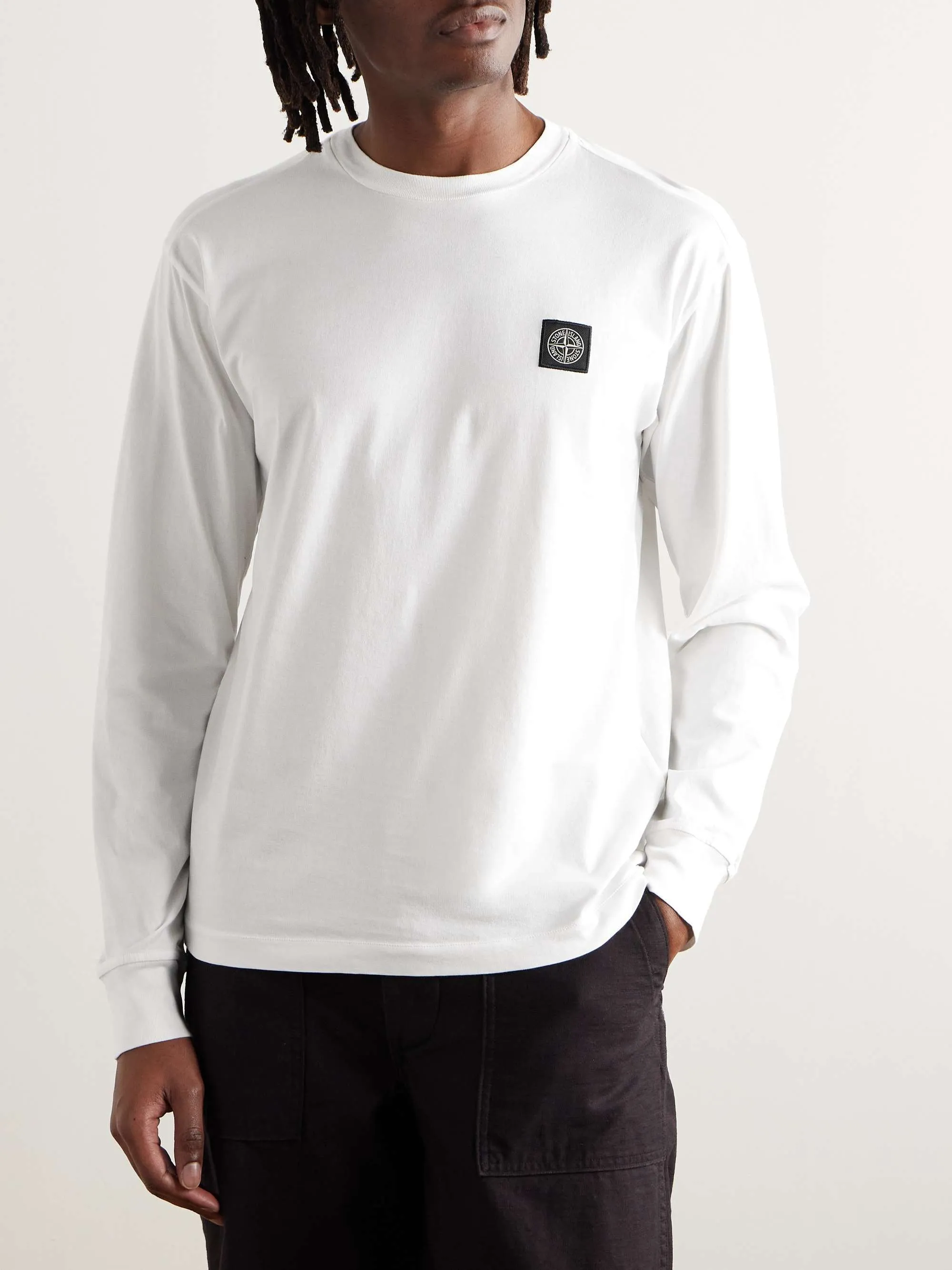 STONE ISLAND  |Unisex Street Style Long Sleeves Plain Cotton