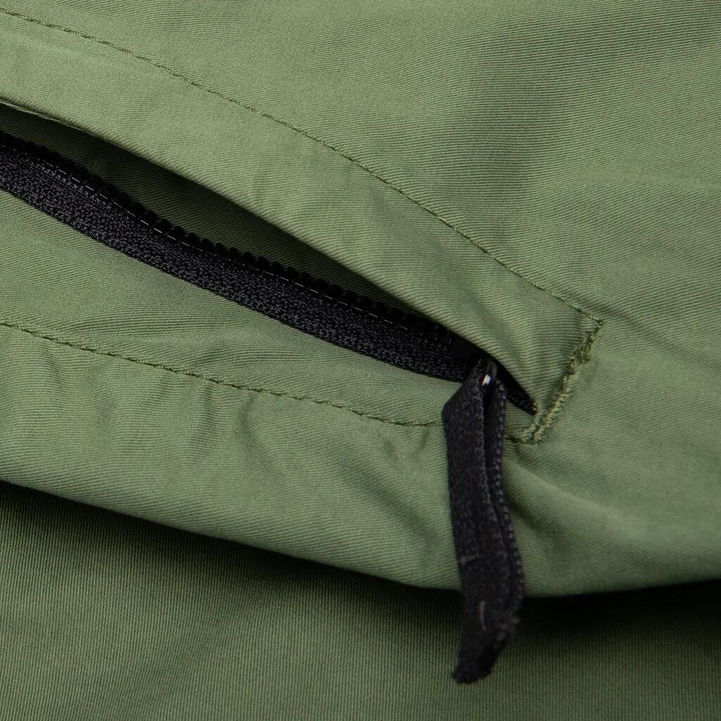 Stretch Gabardine Trousers - Olive Green