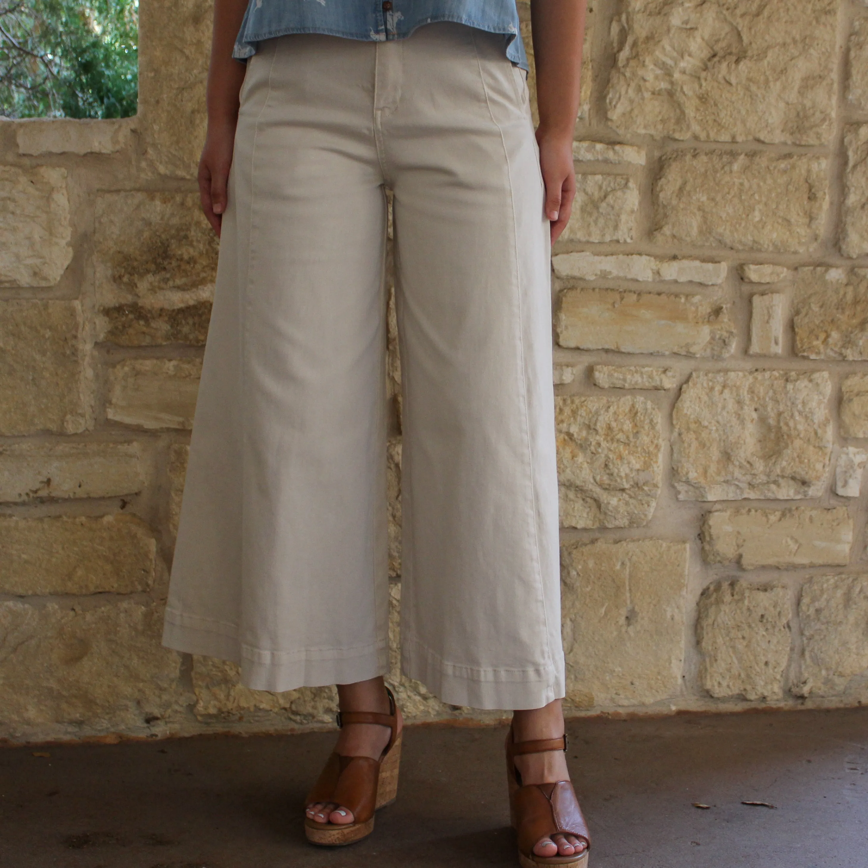 Stretch Wide Leg Pant