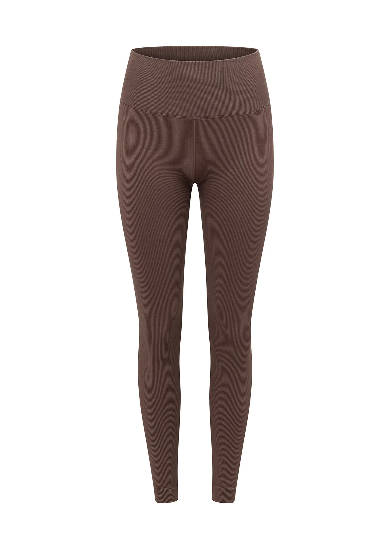 Tempo Ribbed Seamless Ankle Biter Leggings | Brown | Tights and Leggings | Lorna Jane New Zealand