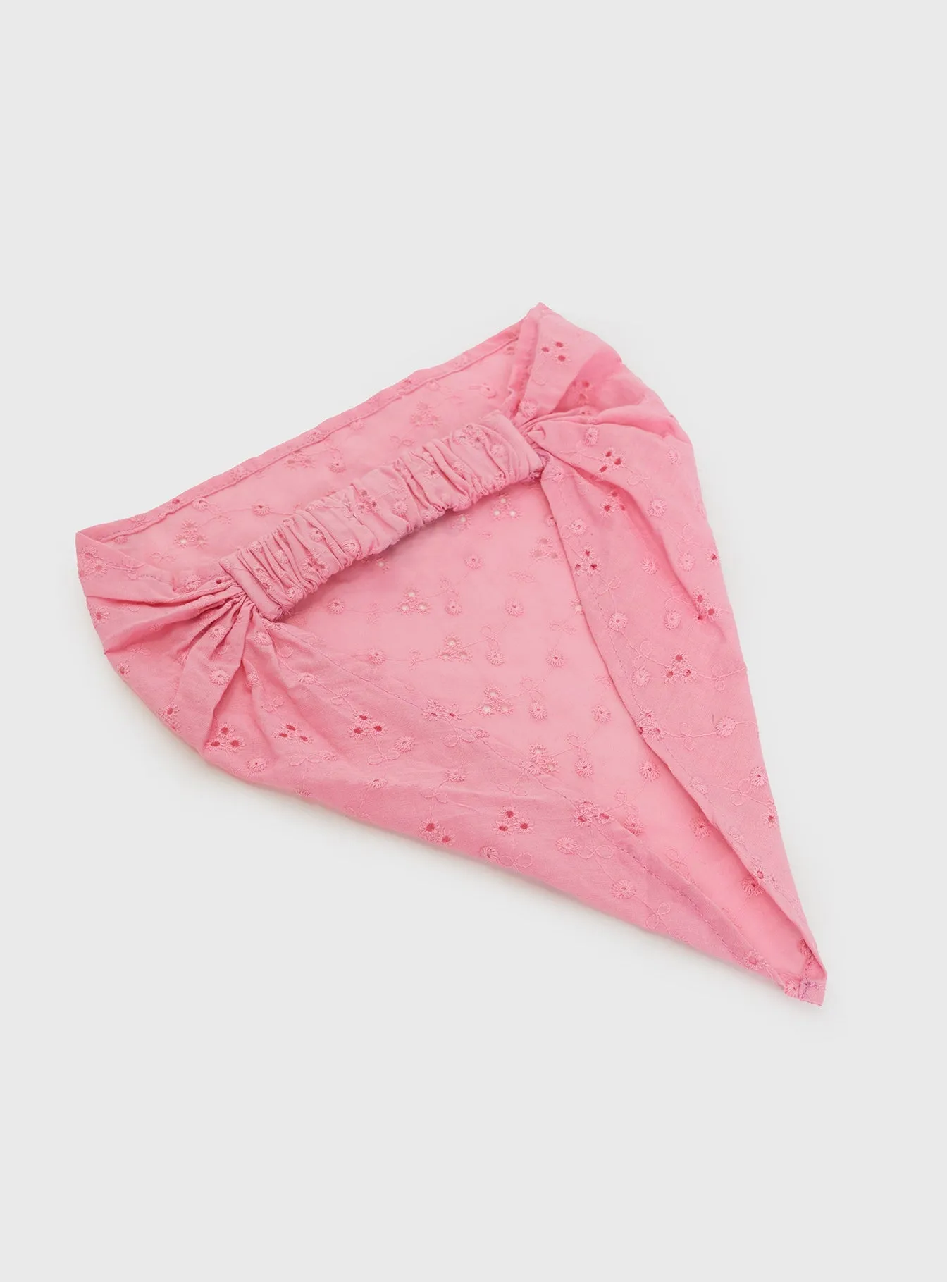 The Amalfi Anglais Headband Pink