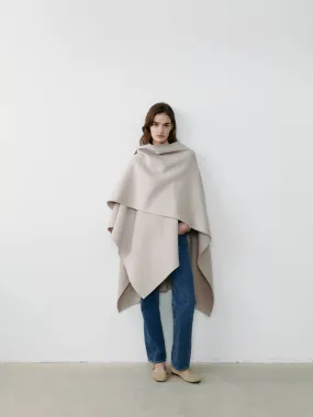 THE CASHMERE CAPE - BONE