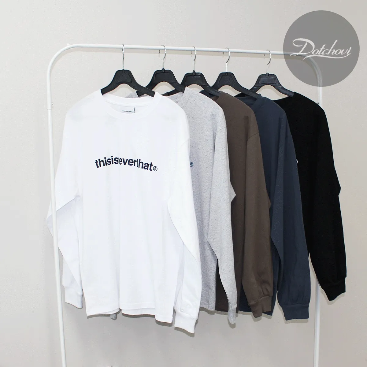 thisisneverthat  |Unisex Street Style Long Sleeves Plain Cotton