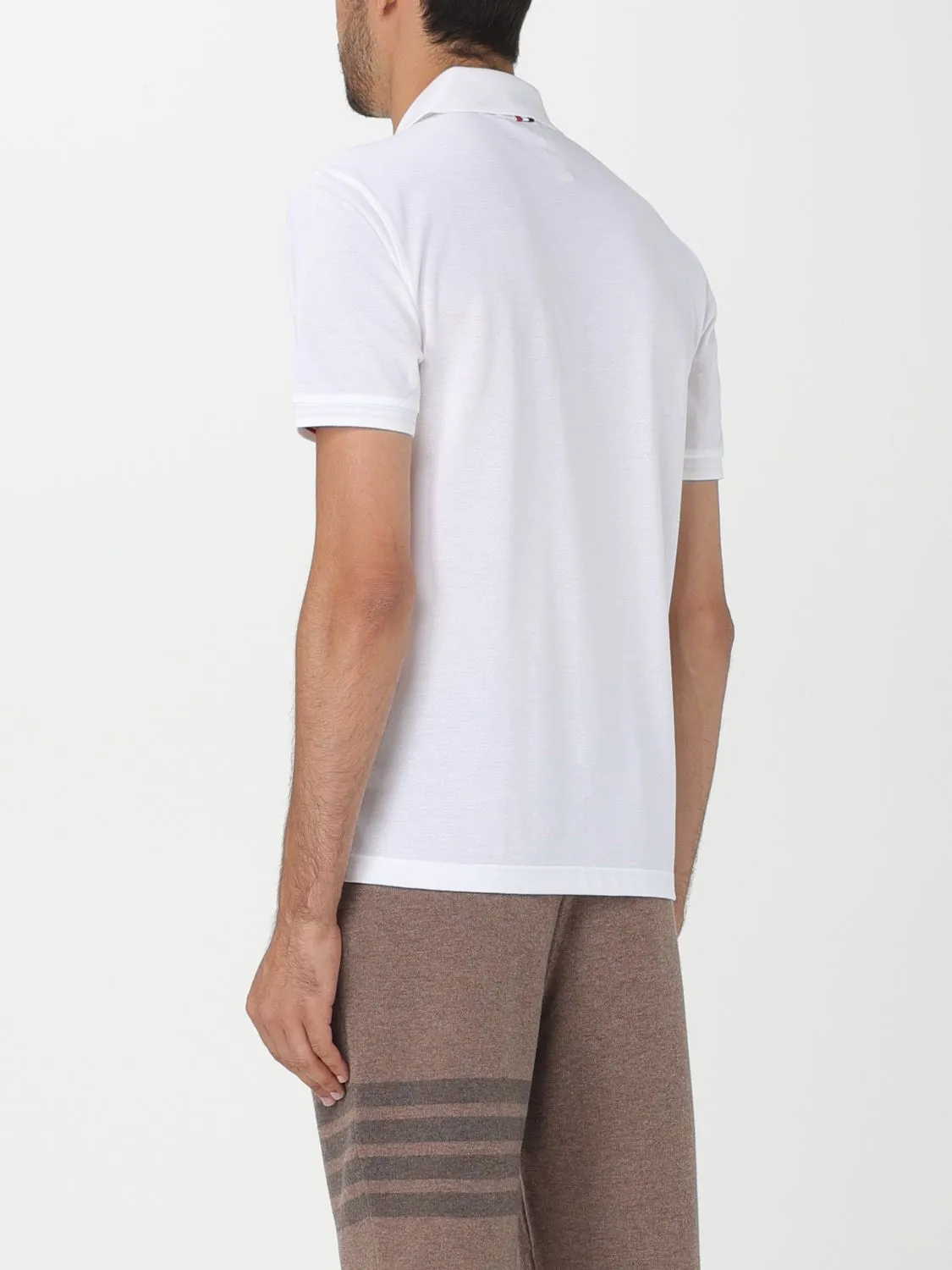 THOM BROWNE  |Pullovers Stripes Street Style Plain Cotton Short Sleeves