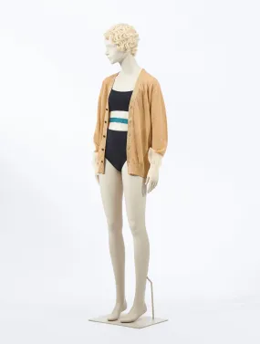 Toga Pulla Lame Knit Cardigan Gold