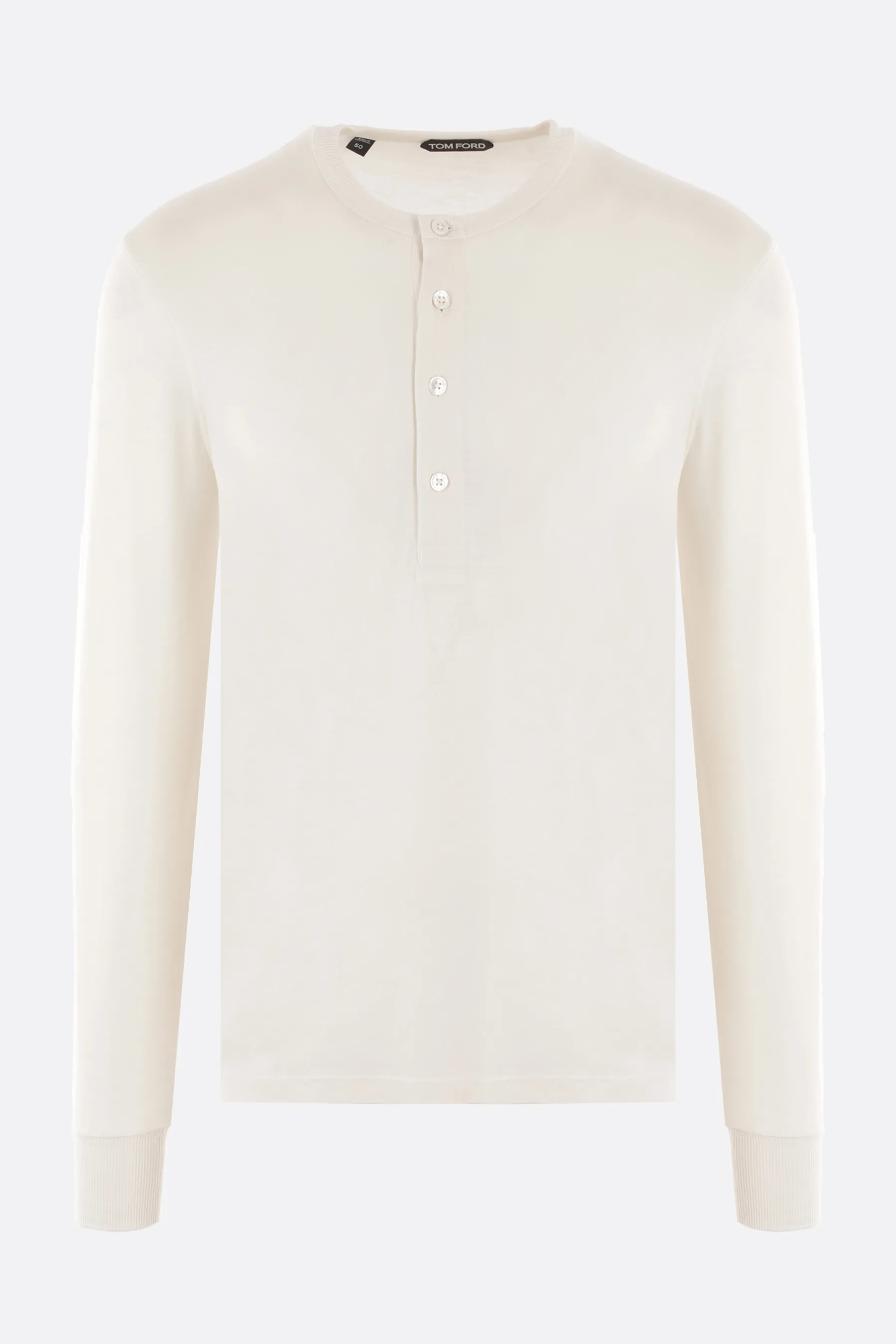 TOM FORD  |Crew Neck Long Sleeves Plain Long Sleeve T-shirt Logo