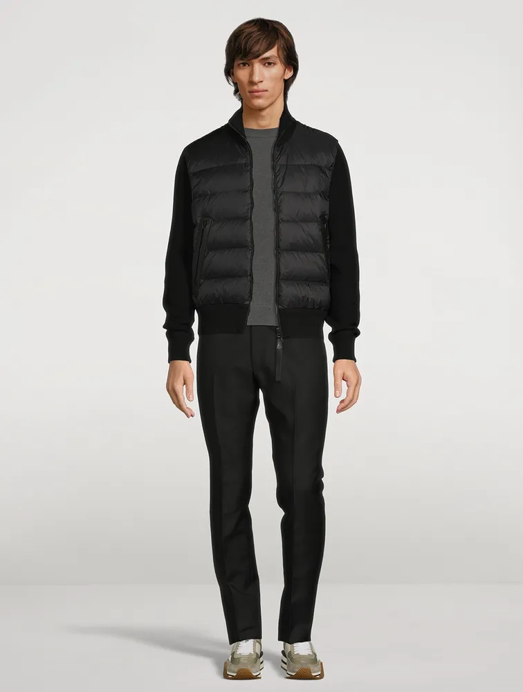 TOM FORD Wool Zip Down Jacket