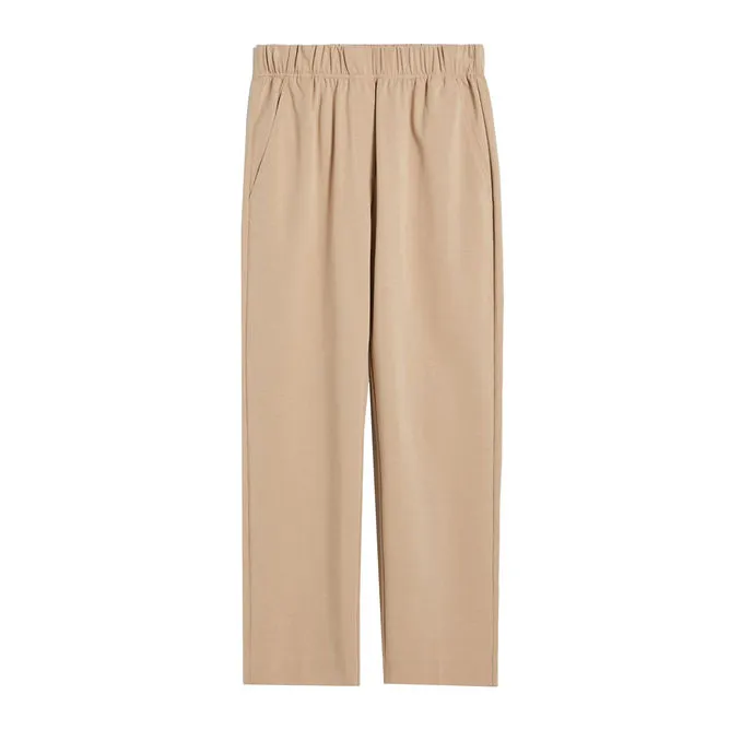 TROUSERS INTERLOCK ELFO Woman Beige