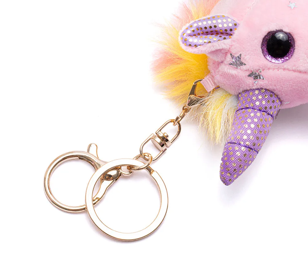 UGG AUSTRALIAN SHEPHERD Cute Plush Unicorn Keyring