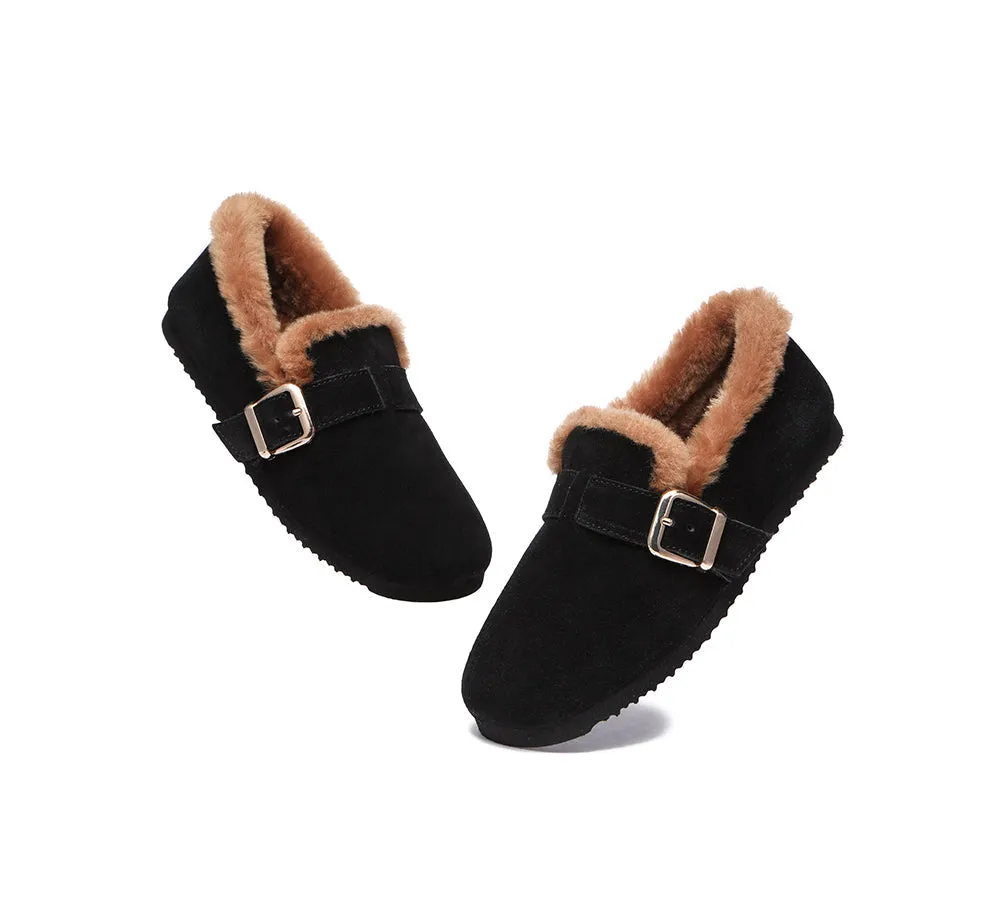 UGG AUSTRALIAN SHEPHERD Shearling Lined Suede Loafer Women Mona