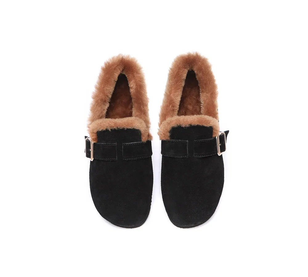 UGG AUSTRALIAN SHEPHERD Shearling Lined Suede Loafer Women Mona