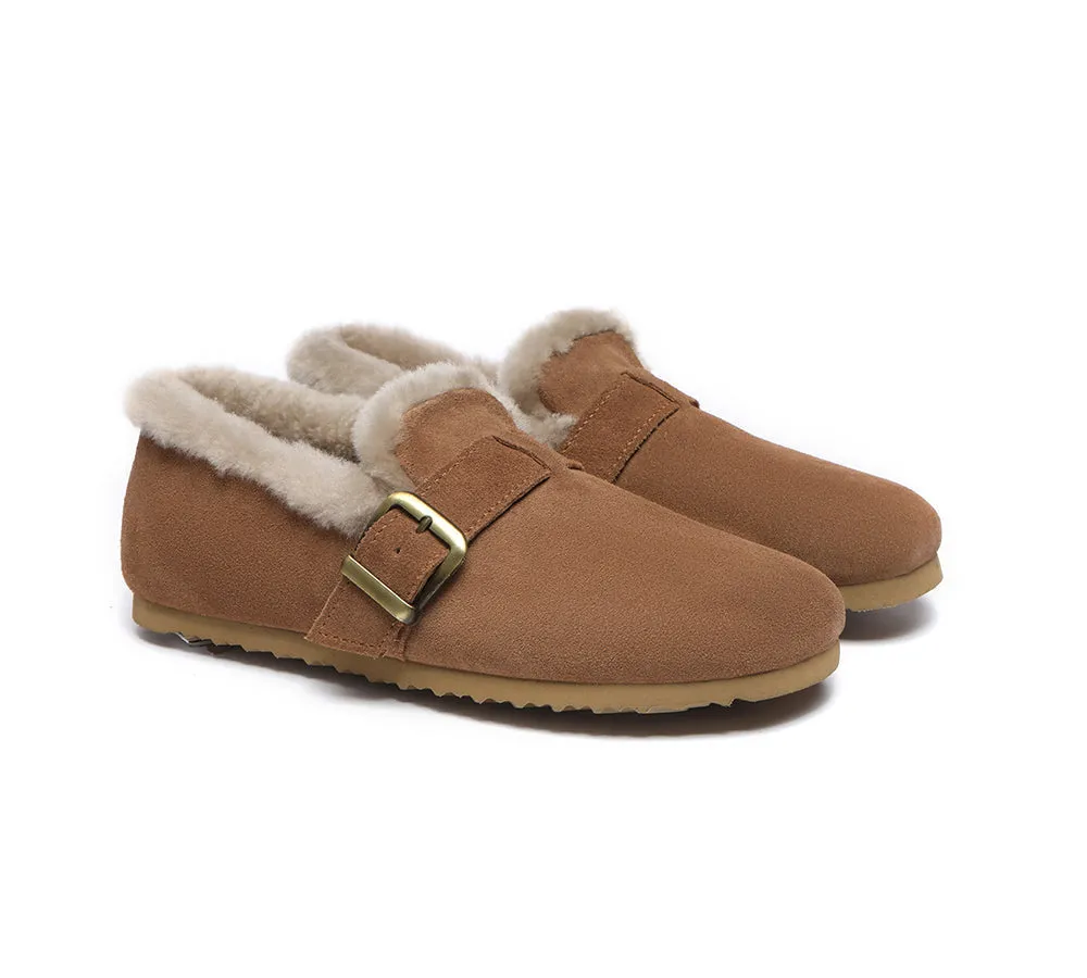 UGG AUSTRALIAN SHEPHERD Shearling Lined Suede Loafer Women Mona