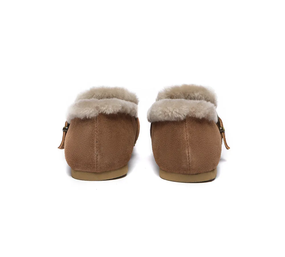 UGG AUSTRALIAN SHEPHERD Shearling Lined Suede Loafer Women Mona