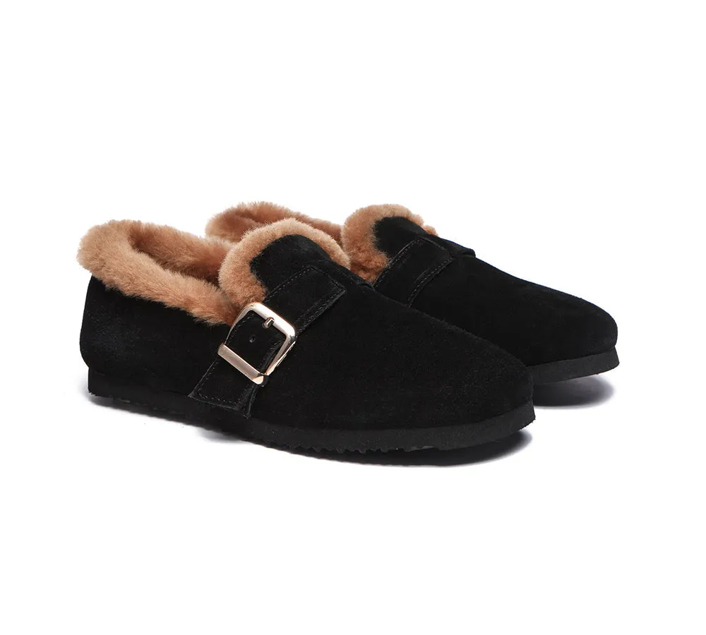 UGG AUSTRALIAN SHEPHERD Shearling Lined Suede Loafer Women Mona