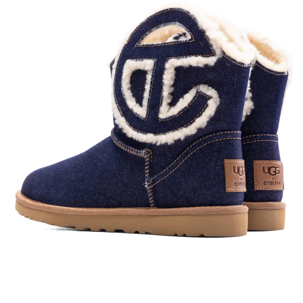 UGG x Telfar Logo Mini Boot - Indigo Denim