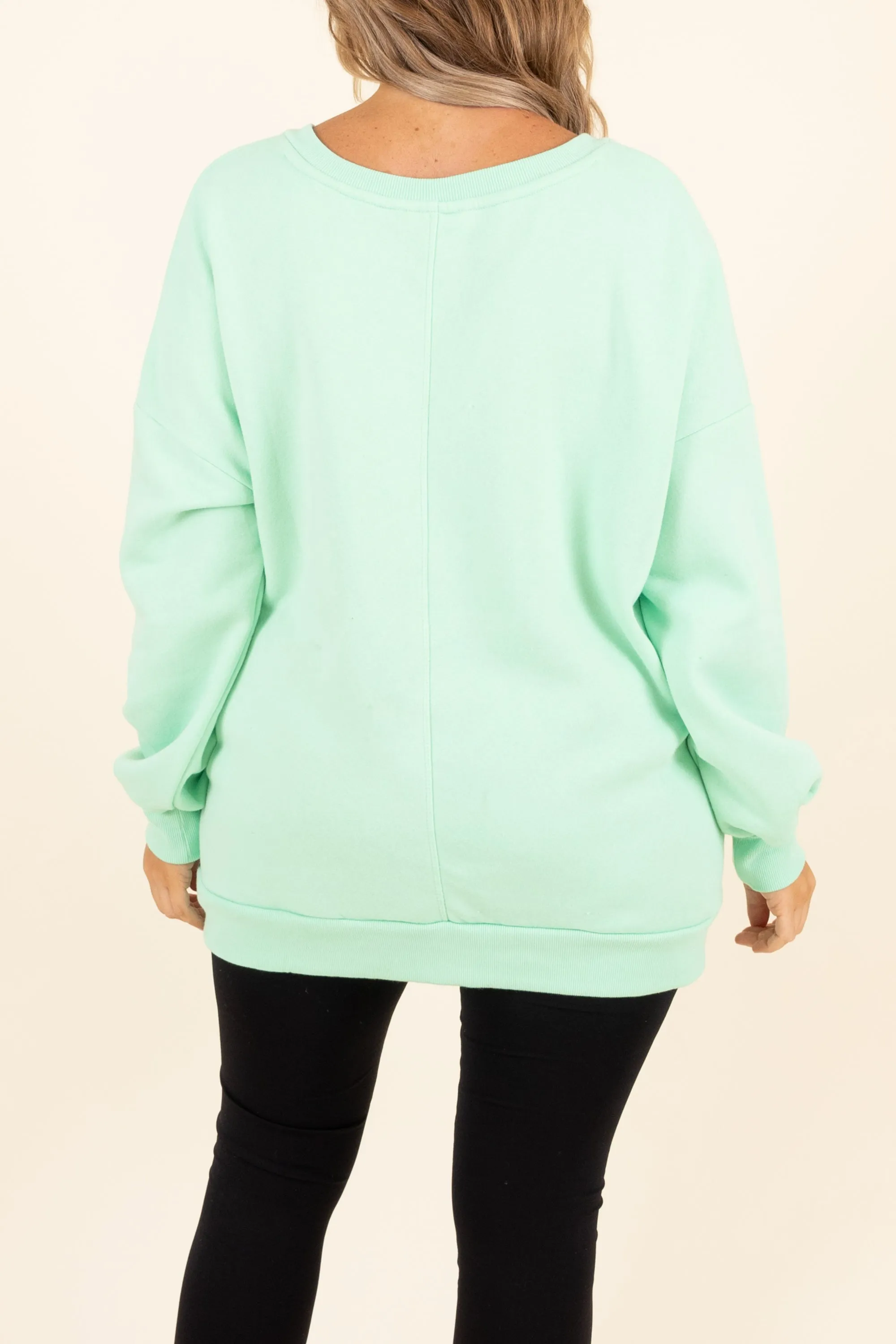 Very Special Sweatshirt, Green Mint