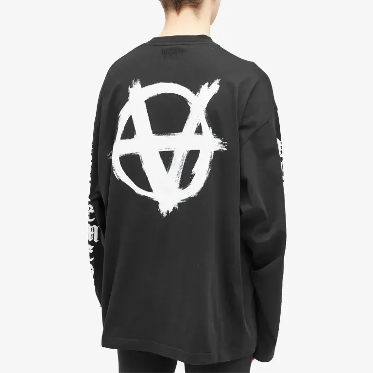 VETEMENTS  |Crew Neck Street Style Long Sleeves Plain Cotton