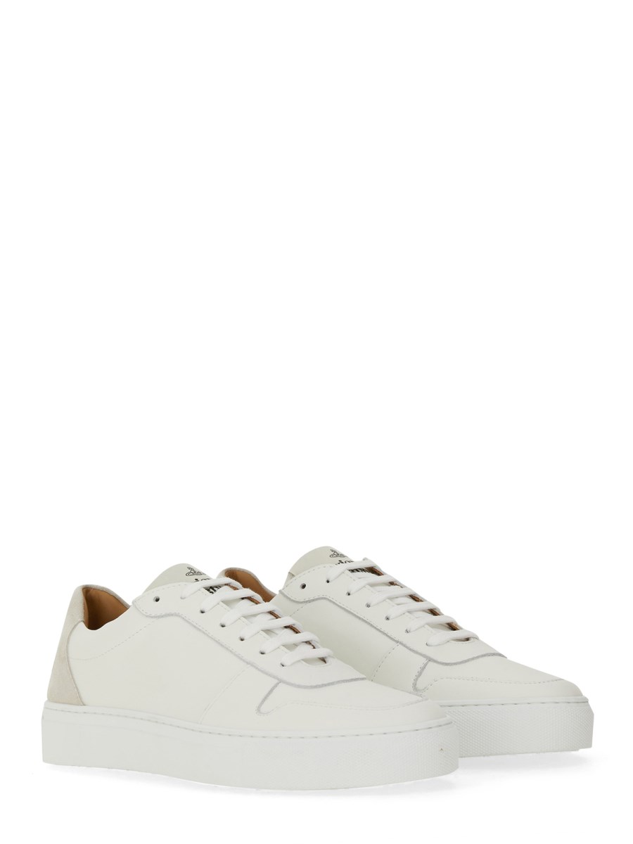 VIVIENNE WESTWOOD      SNEAKER IN PELLE CON LOGO 