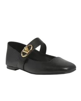 VLogo Mary Jane Ballerina Flat in Nero