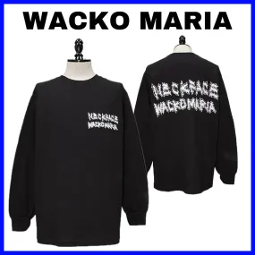 WACKO MARIA  |Crew Neck Street Style Long Sleeves Cotton