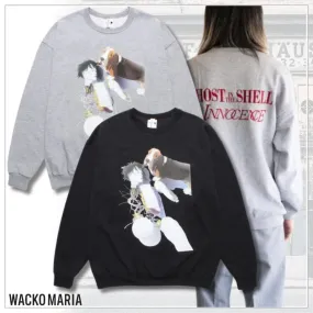 WACKO MARIA  |Pullovers Unisex Street Style Cotton Logo Skater Style