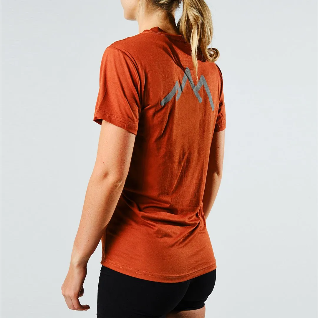 Women's Tarkine Ultra-Eco Run Tee (Orange/Standard Thickness)