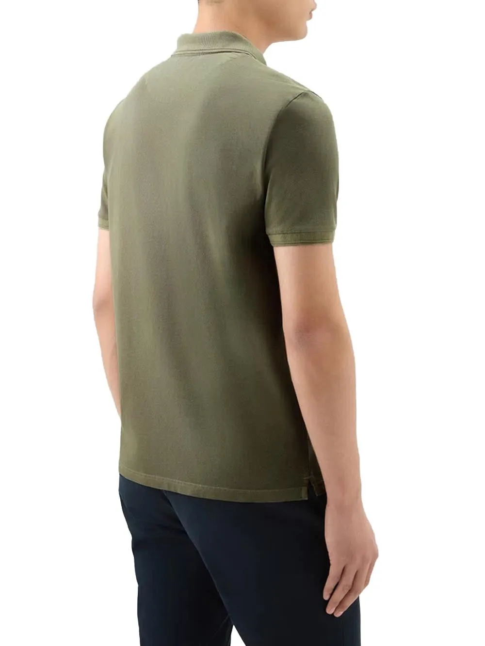 Woolrich Polo Uomo Cfwopo0065mrut1483 Verde militare