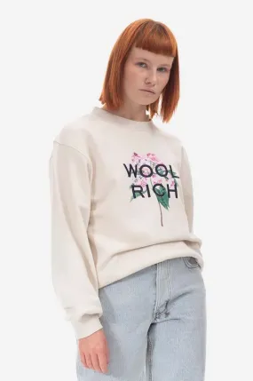 Woolrich sweatshirt women's beige color