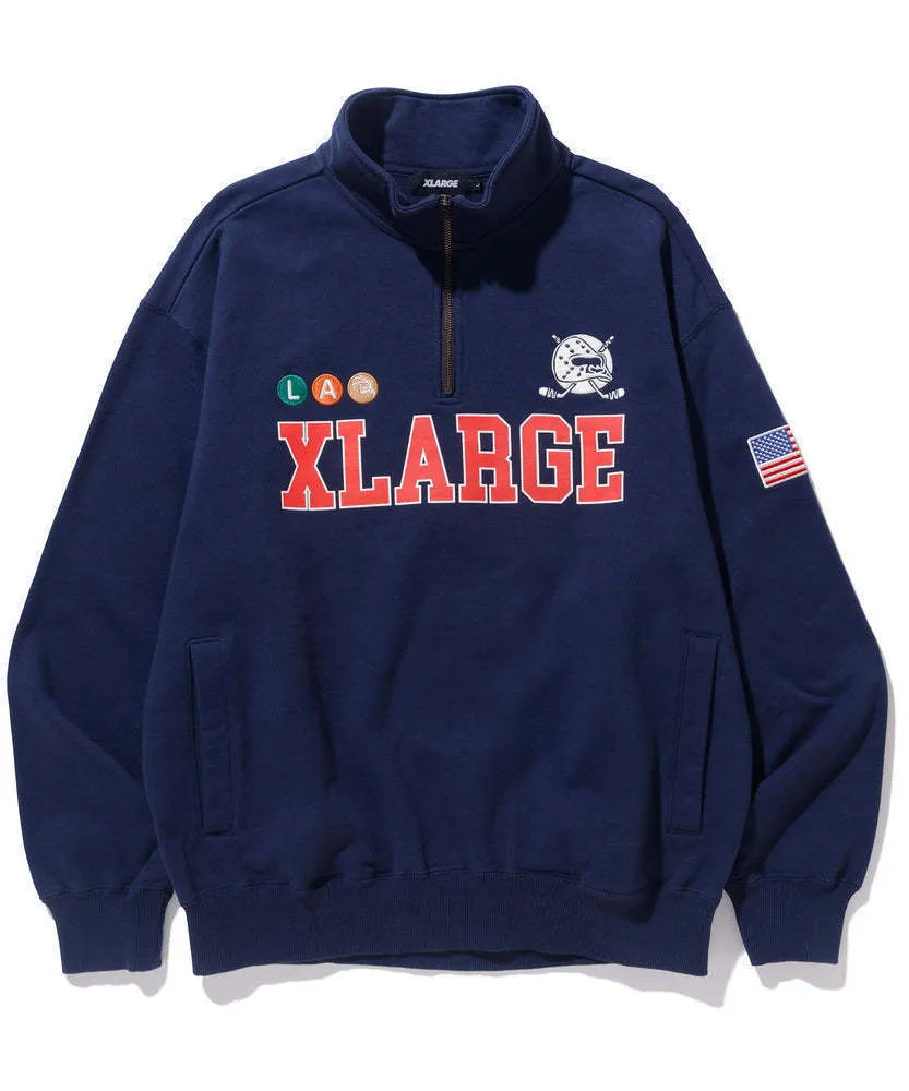 X-Large  |Pullovers Unisex Street Style Long Sleeves Cotton Logo