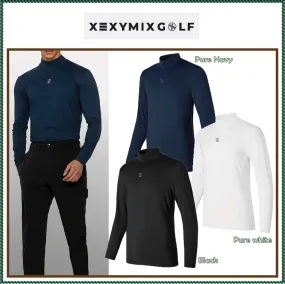 XEXYMIX  |Street Style Long Sleeves Plain Long Sleeve T-shirt Logo