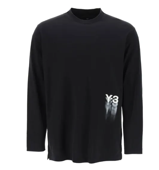 Y-3  |Unisex Street Style Long Sleeves Cotton Long Sleeve T-shirt