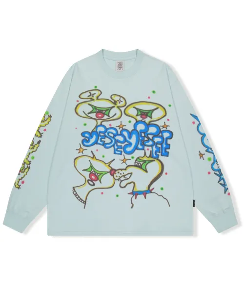 YESEYESEE  |Unisex Street Style Long Sleeves Cotton Long Sleeve T-shirt