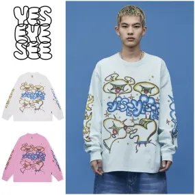 YESEYESEE  |Unisex Street Style Long Sleeves Cotton Long Sleeve T-shirt