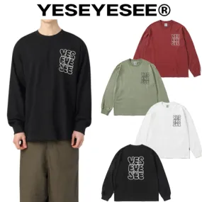 YESEYESEE  |Unisex Street Style Long Sleeves Long Sleeve T-shirt Logo