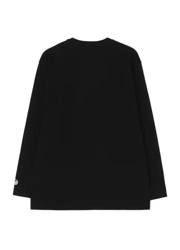 Yohji Yamamoto  |Flower Patterns U-Neck Long Sleeves Plain Cotton